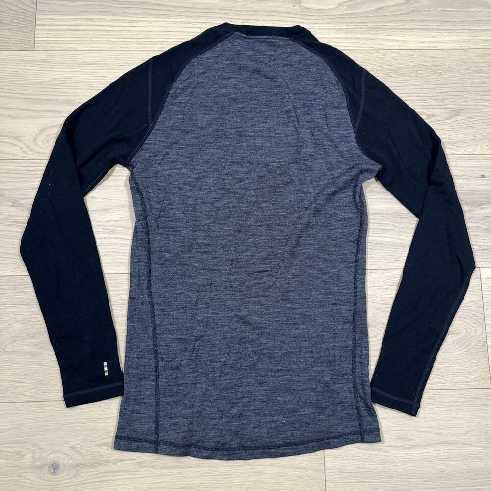 Smartwool Shirt Mens S Gray All Seaons Merino Wool Knit Base Layer Long Sleeve - Picture 10 of 11